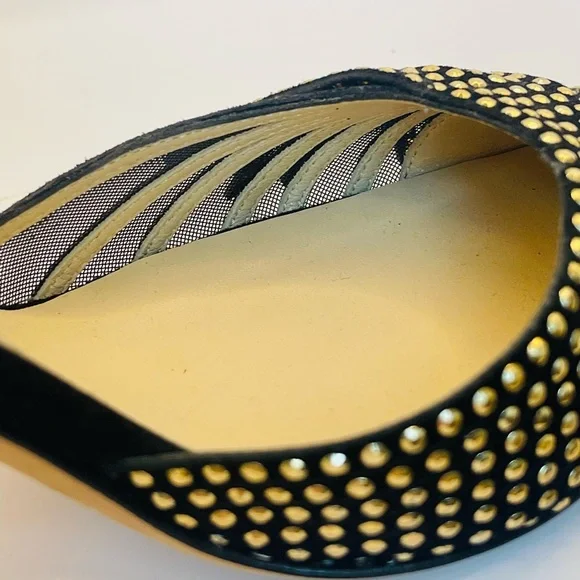 Jimmy Choo Size 8 Black & Gold heels - Picture 10 of 16